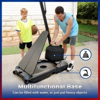 WIN.MAX Portable Basketball Hoop System — 44 in Backboard with Large Fillable Base, Adjustable 4.9–10 ft, 18 in Rim(m-5)