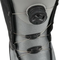 5th Element ST Men's Lace & Dial Snowboard Boots, Black — Strap Binding Compatible, Waterproof Liner, All-Mountain (Men Size Options)(m-2)