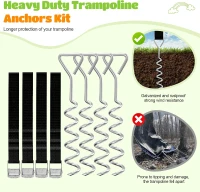 ORCC Heavy-Duty Outdoor Trampoline — 8/10/12/14/15/16 ft with 1200 lb Capacity, Safety Enclosure, Basketball Hoop, Sprinkler & Accessories(m-6)