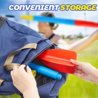 Wettarn 4-Pack 300g Youth Training Javelins – Soft-Tip Plastic Throwing Spears, 68 cm Collapsible Practice Javelin for Schools & Adults(m-5)