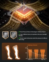 Sequential Air Compression Recovery System — Professional Full-Leg Compression Boots for Circulation, Pain Relief and Muscle Recovery (Athletes & Active Users)(m-7)