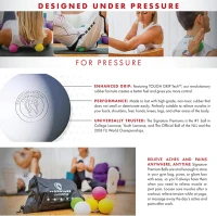 Signature Lacrosse Ball Set — Available in 2, 4, 8, 12 and 120 Packs — Odor-Free Massage Balls for Myofascial Release, Back Rolling & Muscle Knot Relief(m-2)