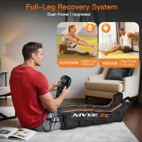 Sequential Air Compression Recovery System (Large) - Full-Leg Professional Compression Boots for Rapid Recovery & Circulation Support, Zip-On Design(m-6)