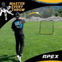 Apex Sports 4 x 4.5 Ft Multi-Sport Rebounder – Adjustable Angles, Durable Construction, Portable Trainer(m-3)