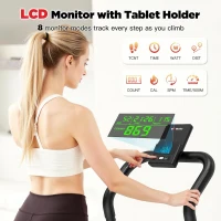 Magnetic Vertical Climber – Adjustable Resistance to 77LB, Foldable Home Stair Stepper with 19"" Stride and 320LB Capacity(m-3)