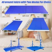 Adjustable Horizontal Gymnastics Bar 5FT/6FT for Kids (Ages 5-20) – 35.4""–59"" / 45""–71"" Height Options, 500 lb Capacity, Home Gym Equipment(m-5)