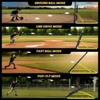 Apex Sports 4 x 4.5 Ft Multi-Sport Rebounder – Adjustable Angles, Durable Construction, Portable Trainer(m-6)