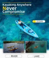 OCEANBROAD Floatable 2-Piece Kayak Paddle — Alloy Shaft, 86in (218cm) / 90.5in (230cm) Oar for Boating, Canoeing, Kayaking(m-2)