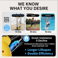 Twist Stepper Machine with Adjustable Handlebar and 360° Waist-Twist Function, Quiet Mini Stair Stepper with LCD and 300 lb Capacity(m-4)