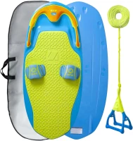 ZUP YouGotThis 260 Multi-Board & Handle Combo with Carry Bag — Kneeboard, Wakeboard, Wakeskate & Wakesurf for Kids, Teens and Young Adults (Blue)(m-1)