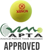 Xenon Platform Tennis Balls - Bright Yellow Championship Flocked Balls for High Visibility, Durable Play in All Conditions, APTA Approved - 2 Balls per Sleeve(m-6)
