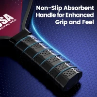 2-Pack Fiberglass Pickleball Paddles with 4 Balls — USAPA Approved, Lightweight Durable Rackets for Beginners to Pros(m-5)