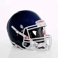 Riddell Victor-I Speed Youth Helmet w/ White S-2BD-HS4-1P Faceguard & American Flag Decal — Green Gridiron Finish(m-9)