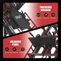 SPART 5-in-1 Leg Press & Hack Squat Combo with Linear Bearings, Adjustable Hack Squat/Calf Raise, Commercial Weight Storage and Band Pegs(m-8)