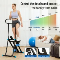 HXD-ERGO Home Stair Climber, New Model Vertical Stepper with 6-Level Adjustable Resistance and 3-Position Handlebar, Folding Full-Body Cardio Machine for Men & Women(m-4)