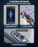 RelaxRelife 4D Full-Body Massage Chair with 166° Flexible SL Track, Reading Lamp, 18 Modes, 11 Techniques, 36 Airbags, Zero Gravity Recliner, Yoga Stretch & Foot Massage (Grey)(m-5)