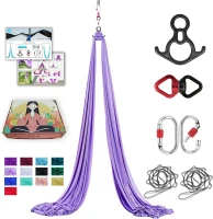 11-Yard Aerial Silks Fabric – Premium 40D Nylon Aerial Yoga Swing & Hammock for Home, Gymnastics, and Performance(m-1)