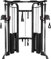 XMARK Functional Trainer — Dual Stack Cable Machine with Adjustable FID Bench, Upgraded Attachments & Corner-Ready Design for Home Gyms(m-2)