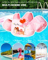 Puddle Float Jumper Swim Vest with Arm Floaties - Toddler Life Jacket for 20-70 lbs, Ages 1-9(m-7)