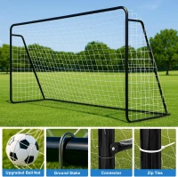 MOPHOTO Foldable Soccer Goal – Multiple Sizes (6x4, 8x6, 10x6.5, 12x6, 16x7, 18.5x6.5, 21x7, 24x8 ft) – Backyard Full-Size Training Goal for Teens & Adults(m-4)