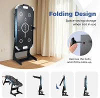 Goplus 56"" Foldable Air Hockey Table with 12V Motor, LED Digital Scoreboard, 2 Pucks & 2 Pushers – Home, Office, Game Room(m-6)