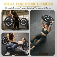 AMGYM 2-Inch Olympic Bumper Plate Bulk Set – Multi-Pair Rubber Plates for Home & Commercial Gyms(m-8)