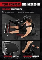 Mikolo Adjustable Leg Extension & Curl Machine with Cable System — Seated and Lying Options for Home Gym(m-7)