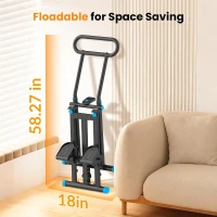 HXD-ERGO Folding Stair Stepper with 6 Resistance Levels and Adjustable Handrail, Compact Stair Climber for Home Fitness(m-7)