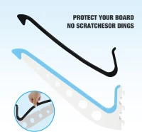 5 Board Surf Rack Wall Mount - Adjustable Wall Hangers for Surf, Wake, Snow Boards(m-4)