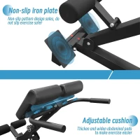 Hyper Back Extension Roman Chair — Foldable Hyperextension Bench for Glutes, Hamstrings & Lower Back(m-6)