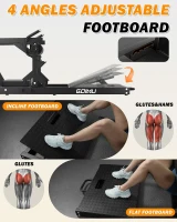 GOIMU HT01 Plate-Loaded Hip Thrust Machine – 800 lb Capacity Glute Drive with Band Pegs, Thick Hip Pad & Heavy-Duty Footplate(m-3)