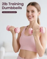 Women's Pilates Starter Kit — 14"" Magic Circle, Mini Ball & Resistance Bands Home Workout Set with Dumbbells and Guide(m-7)