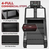 T1 Commercial-Grade Stair Climber Stepper Machine with 15 Resistance Levels, LED Screen and 550 LBS Capacity(m-4)