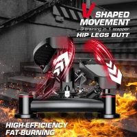 KeppiFitness FITSTEP1000 PRO Home Stair Stepper with Resistance Bands — Commercial-Grade, 400 lb Capacity, V-Shaped Motion, LED Monitor(m-7)