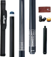 CRICAL 58"" Carbon Fiber Pool Cue Set CL-02 — Professional Low-Deflection Billiard Cue with 3/8×8 Joint and 12.5mm Tip(m-1)