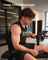 RENPHO Heat & Cold Massage Gun — Portable Percussion Deep Tissue Massager with Carrying Case, Ideal Christmas or Birthday Gift for Men & Women(m-3)