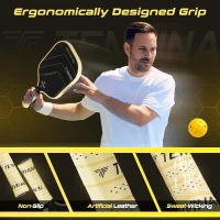 TENVINA HERCULES PRO Thermoformed Pickleball Paddle - T700SC Friction Carbon Fiber Face, USAPA Certified(m-6)