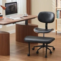 Bestier Ergonomic Bentwood Meditation Chair with Wider Spinal Back Support, 360° Swivel and Adjustable Height Cross‑Legged Office Chair for Adults up to 300 lbs (Contemporary Bentwood, Black)(m-6)