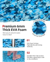 Abahub EVA Foam Deck Pad 96''x16''/23.5''/38''/47'' & 48''x16'' – Non-Slip Camouflage Traction Mat, Peel-and-Stick, Trimmable for Boats, SUPs, Paddleboards and Kayaks(m-3)