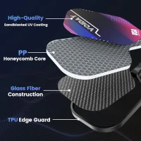 2-Pack Fiberglass Pickleball Paddles with 4 Balls — USAPA Approved, Lightweight Durable Rackets for Beginners to Pros(m-3)