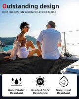 Abahub Non-Slip EVA Traction Pad 96''x16''/23.5''/38''/47'' & 48''x16'' – Camouflage Grip Mat, Self-Adhesive and Cut-to-Fit Decking for Boats, SUPs and Kayaks(m-4)