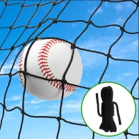 Heavy-Duty Polyethylene Baseball/Softball Backstop Netting – Multiple Sizes (10'x10' to 15'x50')(m-1)