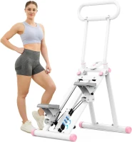 HXD-ERGO Vertical Climber Stepper for Home, Updated Model with 6 Resistance Levels and Adjustable Handlebars, Foldable Stair Climber for Total-Body Cardio(m-1)