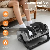 CARESKY Foot Massager with Heat — FSA & HSA Eligible Shiatsu Foot and Calf Massager for Plantar Fasciitis, Neuropathy, Circulation & Pain Relief, Deep Kneading Gift for Men & Women(m-6)