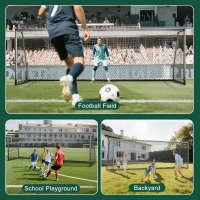 MOPHOTO Soccer Goal — 6x4/8x6/10x6.5/12x6/16x7/18.5x6.5/21x7/24x8 ft Backyard & Full-Size Training Goals for Teens & Adults(m-6)