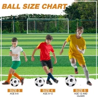 Sotiff Bulk Soccer Ball Pack - 24 Deflated Balls with 24 Pumps & Needles (Size 3/4/5 Options) - Charity & Team Supply(m-3)