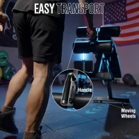 Mikolo Adjustable Weight Bench WB00 – 1200 lb Capacity Incline/Flat/Decline Bench with Detachable Leg Support & Vertical Storage(m-6)