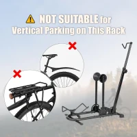 BIKE HAND Vertical Bike Stand for Fat Bikes — Adjustable Vertical & Horizontal Rack for Snow/Fat/MTB and 700c Bikes, Supports Tires up to 5-inch, up to 29-inch Wheels(m-6)