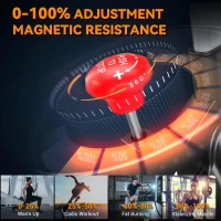 Wenoker Stationary Exercise Bike for Home — App-Compatible Indoor Bike with Silent Belt Drive, Heavy Flywheel, Multi-Grip Handlebars & Upgraded Digital Display(m-5)