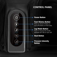 COMFIER 2-in-1 Foot & Calf Massager - Foldable Heated Ottoman with Shiatsu, Kneading, Vibration & Compression for Feet, Ankles, Calves (Fits up to Men’s Size 13)(m-8)